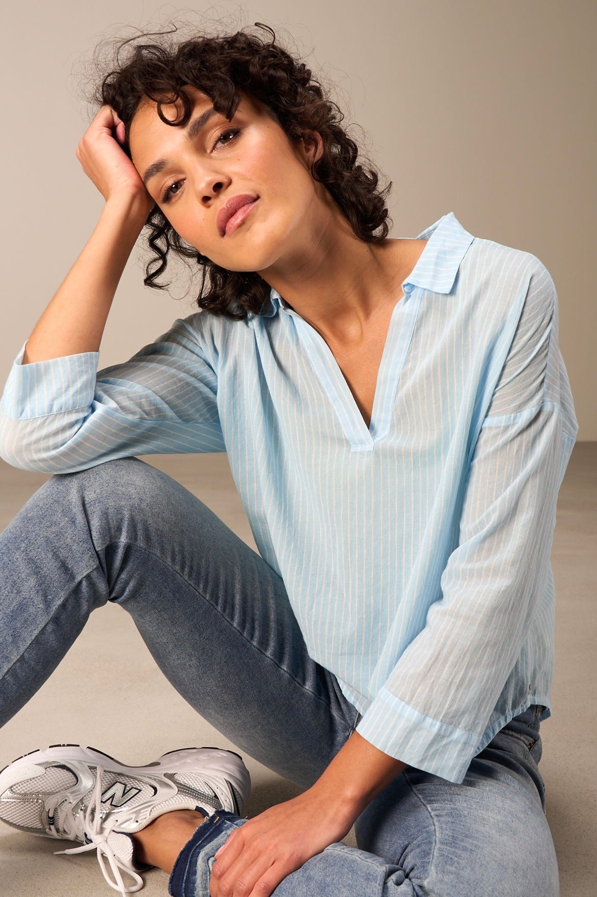 Nile: Striped Blouse