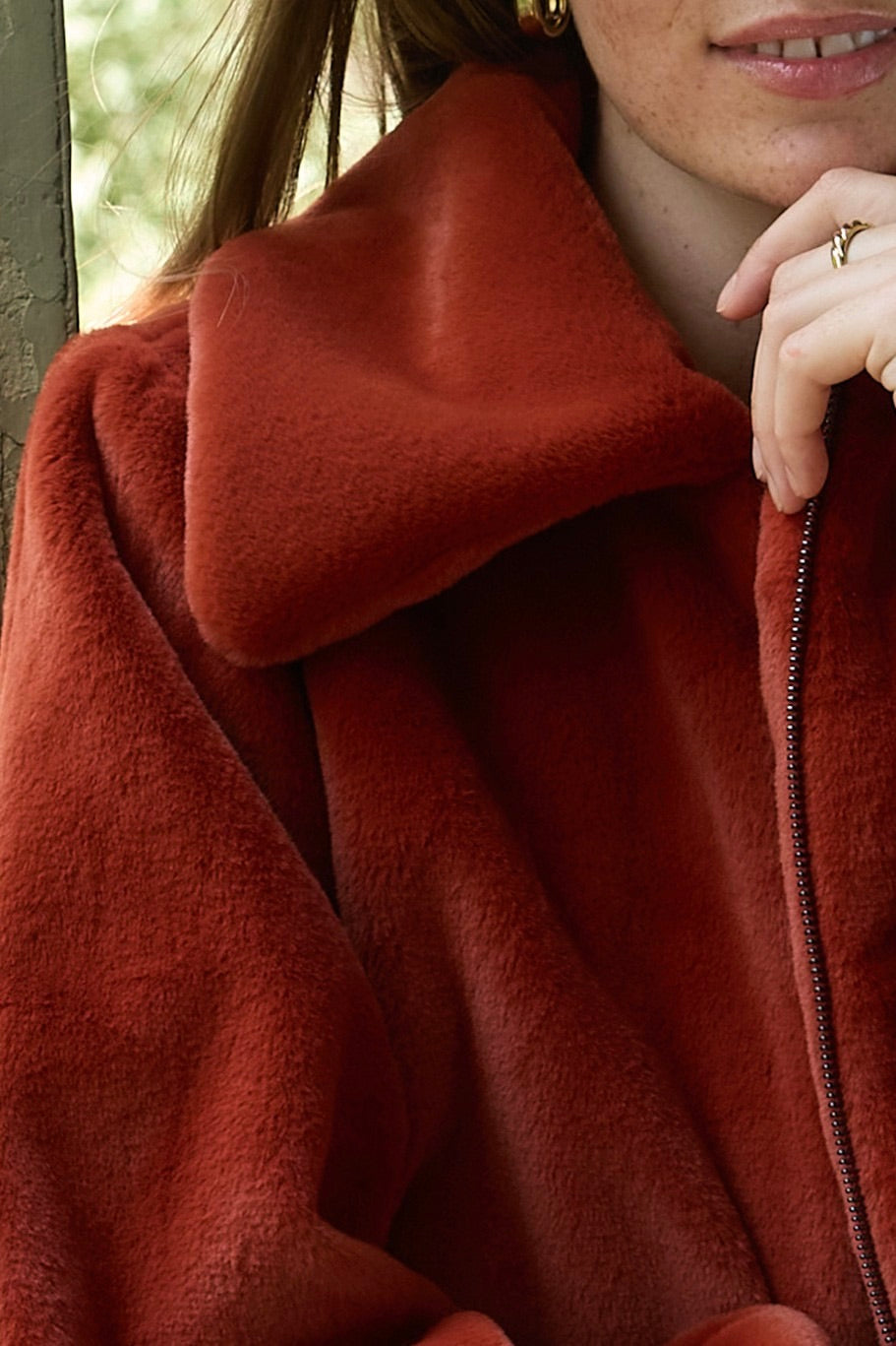 Surkana: Faux Fur Jacket