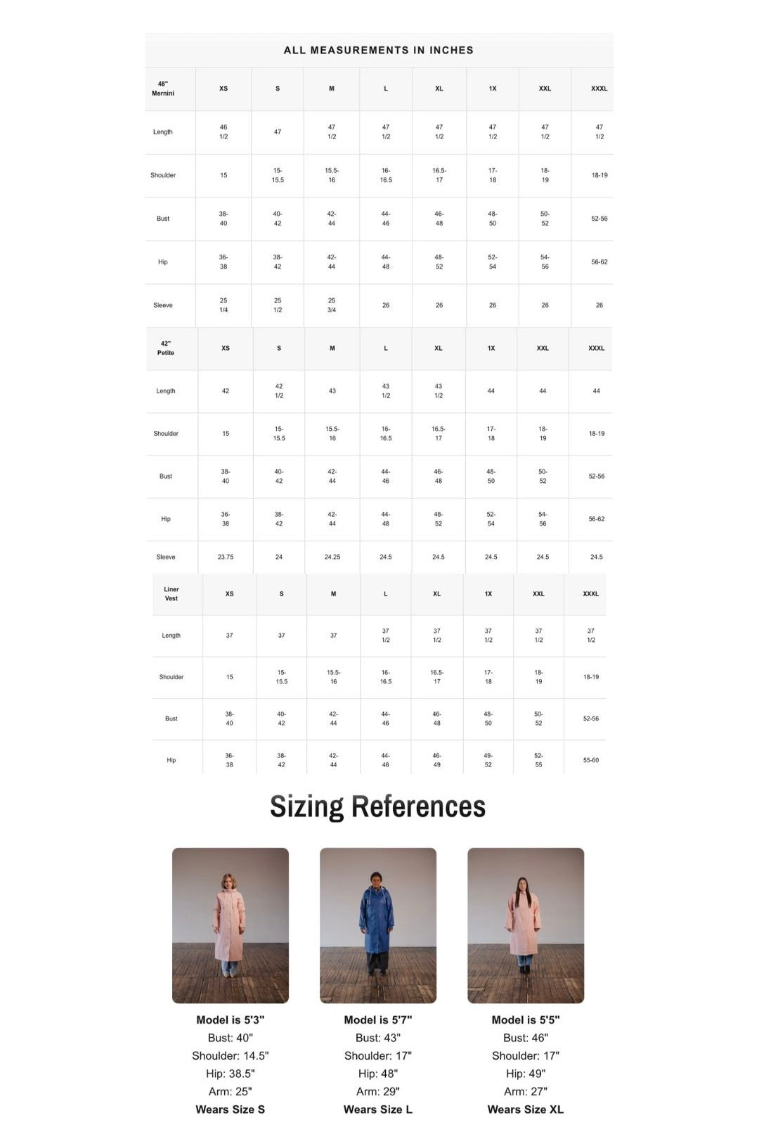 Mernini - Full Length 48" (4 Colours)
