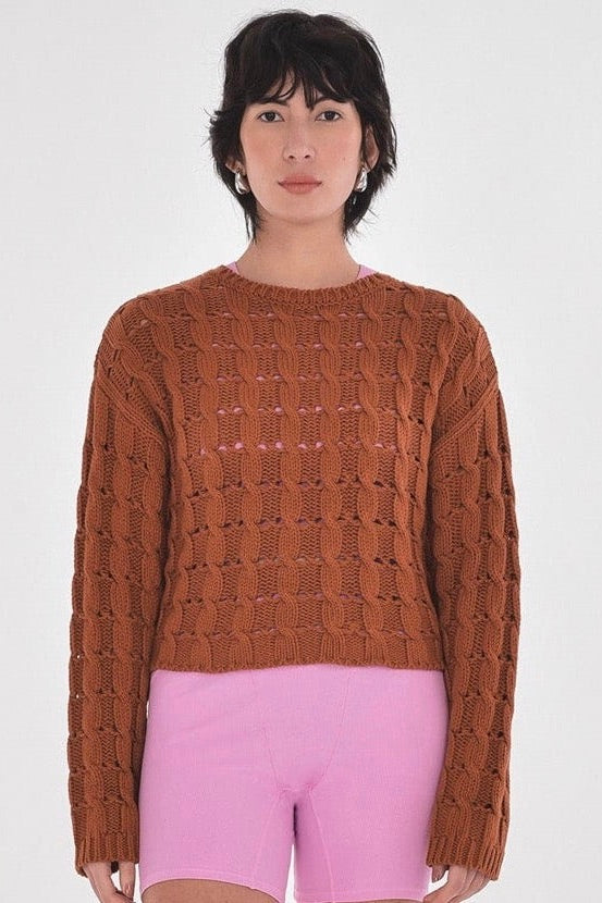 Paper Label: Ella Cable Sweater (2 Colours)