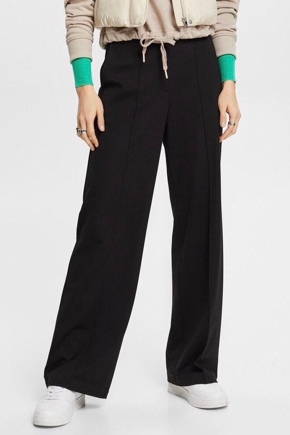 Esprit: Wide Leg Black Pant 30"