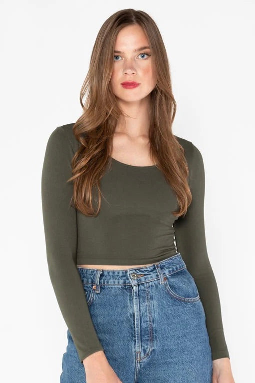 C'est Moi: Long Sleeve Crop Top (6 Colours)