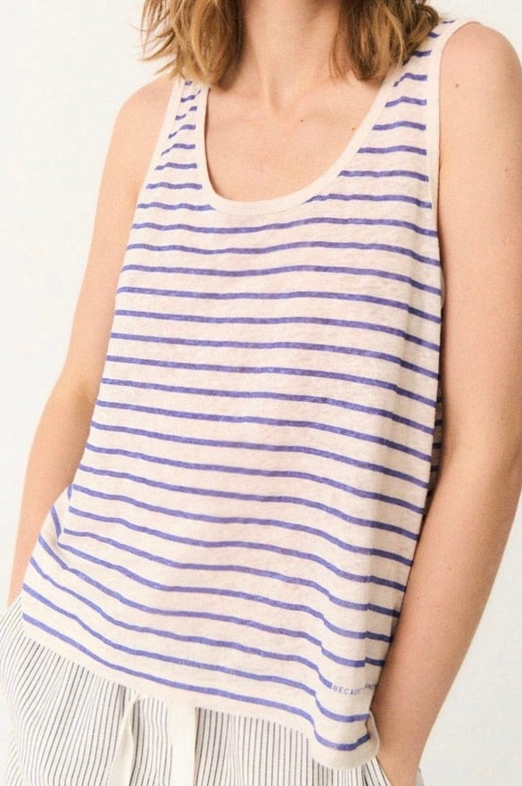 Ecoalf: Greta Striped Linen Tank (2 Colours)