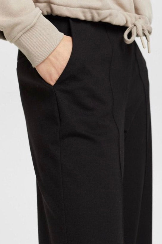 Esprit: Wide Leg Black Pant 30"