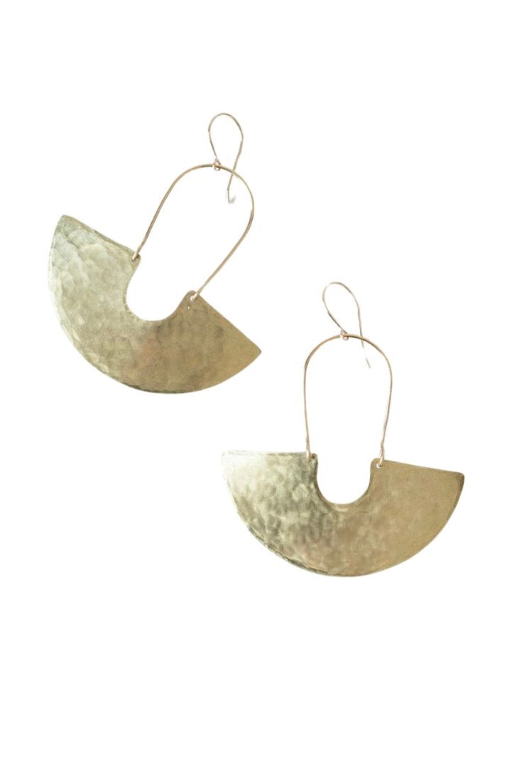 Enarmoured: Goddess Shield Textured Earrings