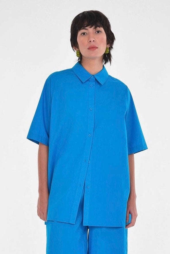 Paper Label: Ocean Open Back Shirt (2 Colours)