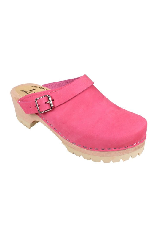 Lotta: Classic Tractor Clogs Pink