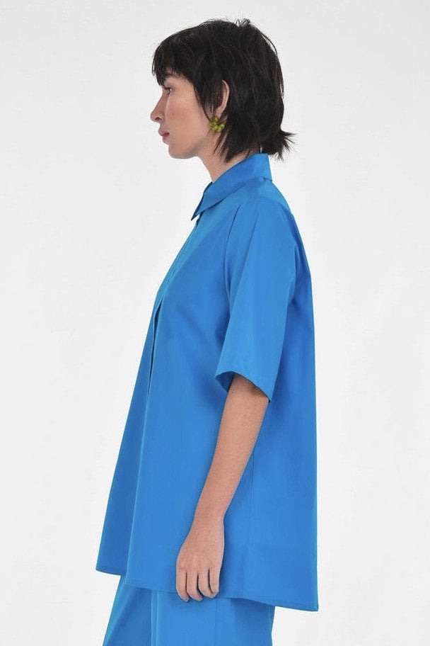 Paper Label: Ocean Open Back Shirt (2 Colours)