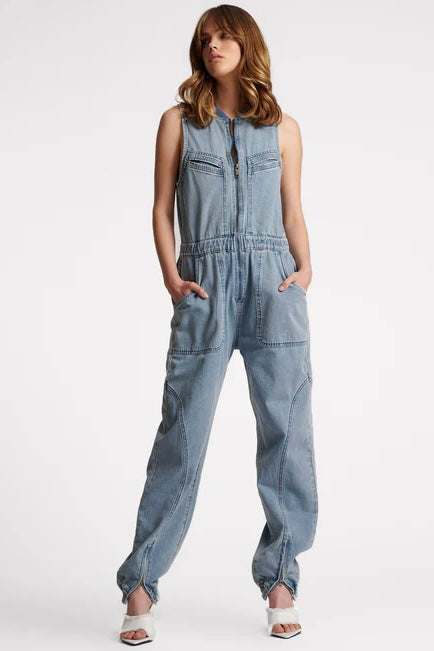 One Teaspoon: Lilly Denim Jumpsuit