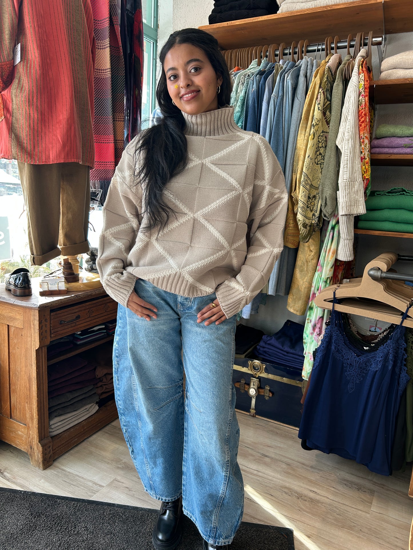 Astrid: Contrast Sweater (2 Colours)