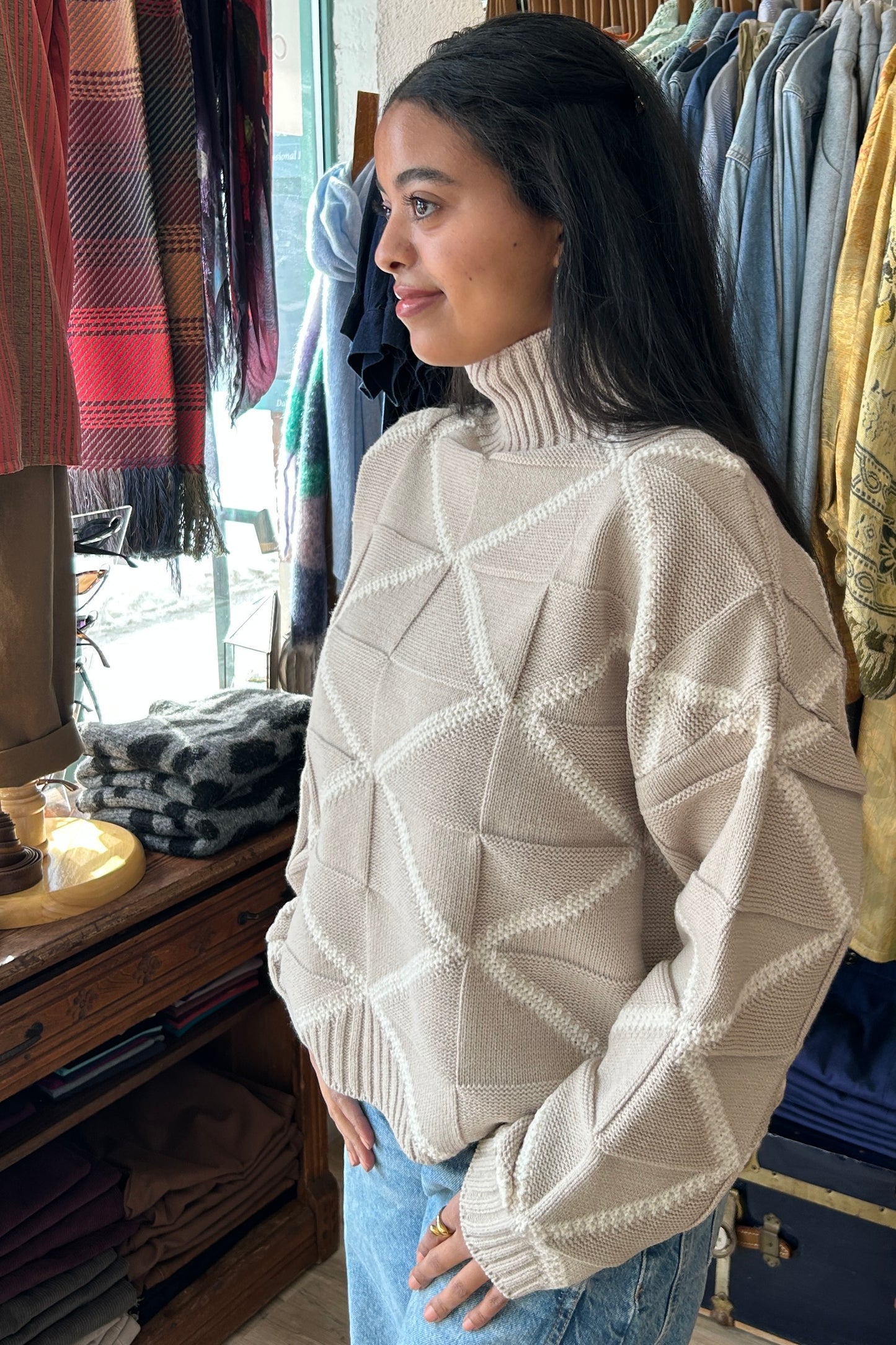 Astrid: Contrast Sweater (2 Colours)