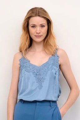 Cream: Lace Trimmed Camisole (5 Colours)