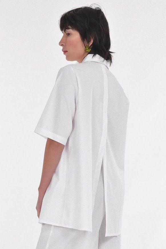 Paper Label: Ocean Open Back Shirt (2 Colours)