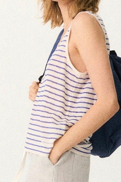 Ecoalf: Greta Striped Linen Tank (2 Colours)