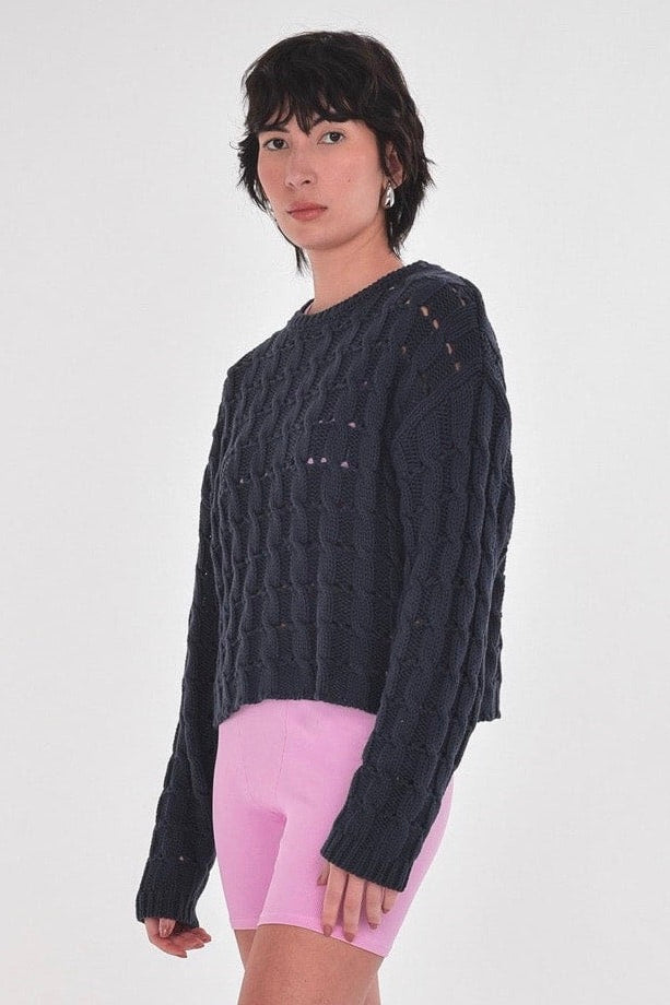 Paper Label: Ella Cable Sweater (2 Colours)