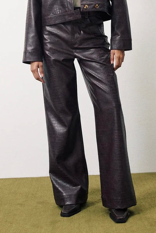 Frnch: Faux Leather Pants