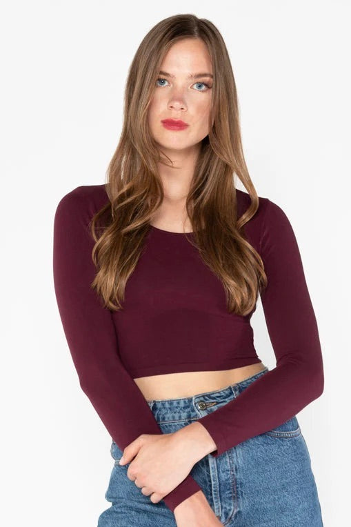 C'est Moi: Long Sleeve Crop Top (6 Colours)