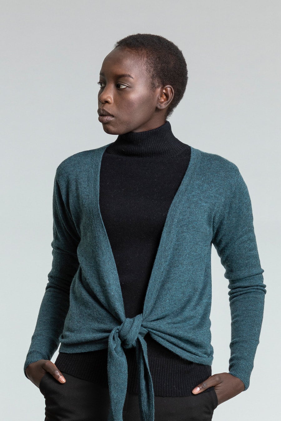 Dinadi: Merino Wrap Cardigan (3 Colours)