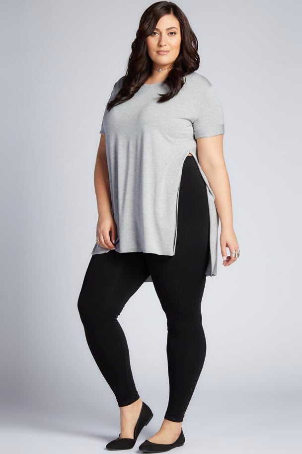 C'est Moi: Plus Size Full Length Leggings Black