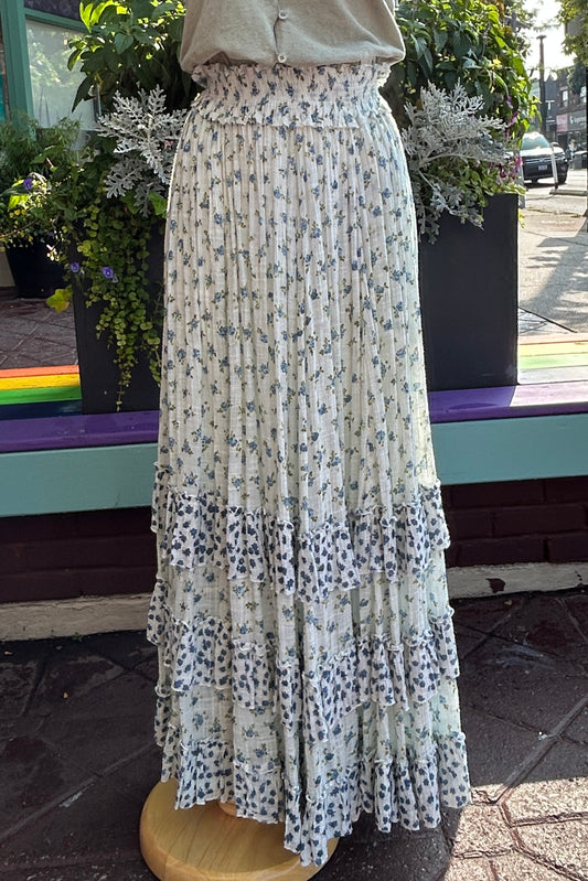 Free People: Brynne Floral Skirt