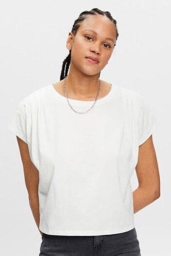 Esprit: Pleated Shoulder Tee (3 Colours)