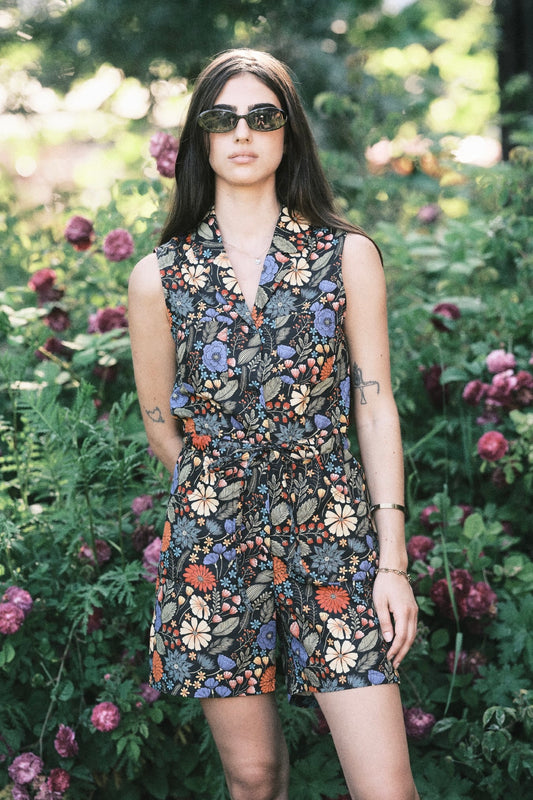 Poplin & Co: Floral Gallery Romper