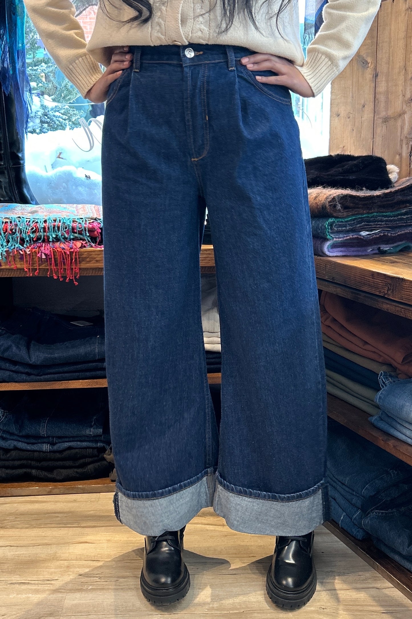 Free People: Alia Wide Jeans