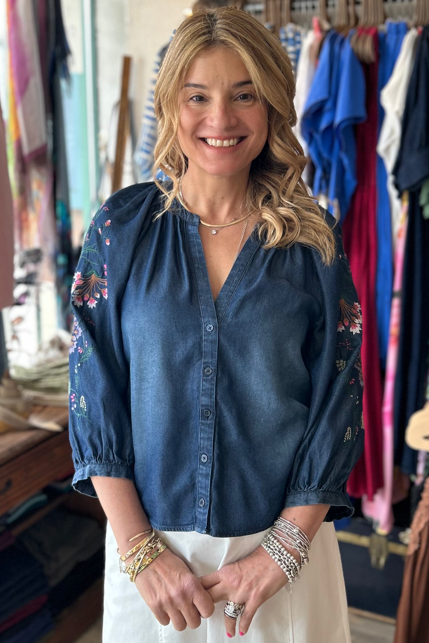Desigual: Embroidered Blouse