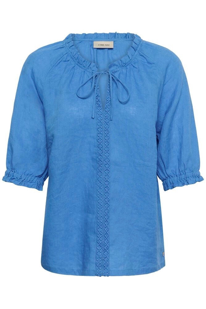 Cream: Bellis Linen Blouse (3 Colours)