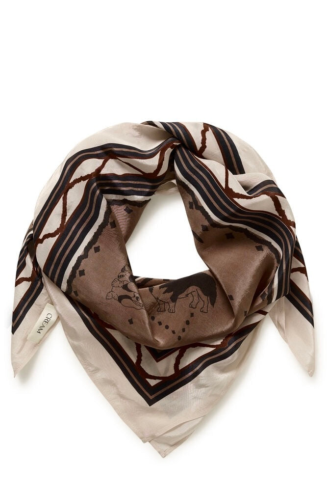 Cream: Ashli Dog Scarf