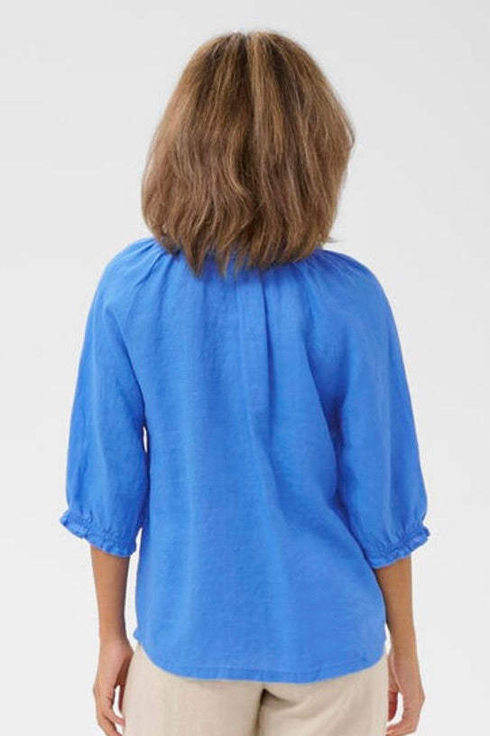 Cream: Bellis Linen Blouse (3 Colours)