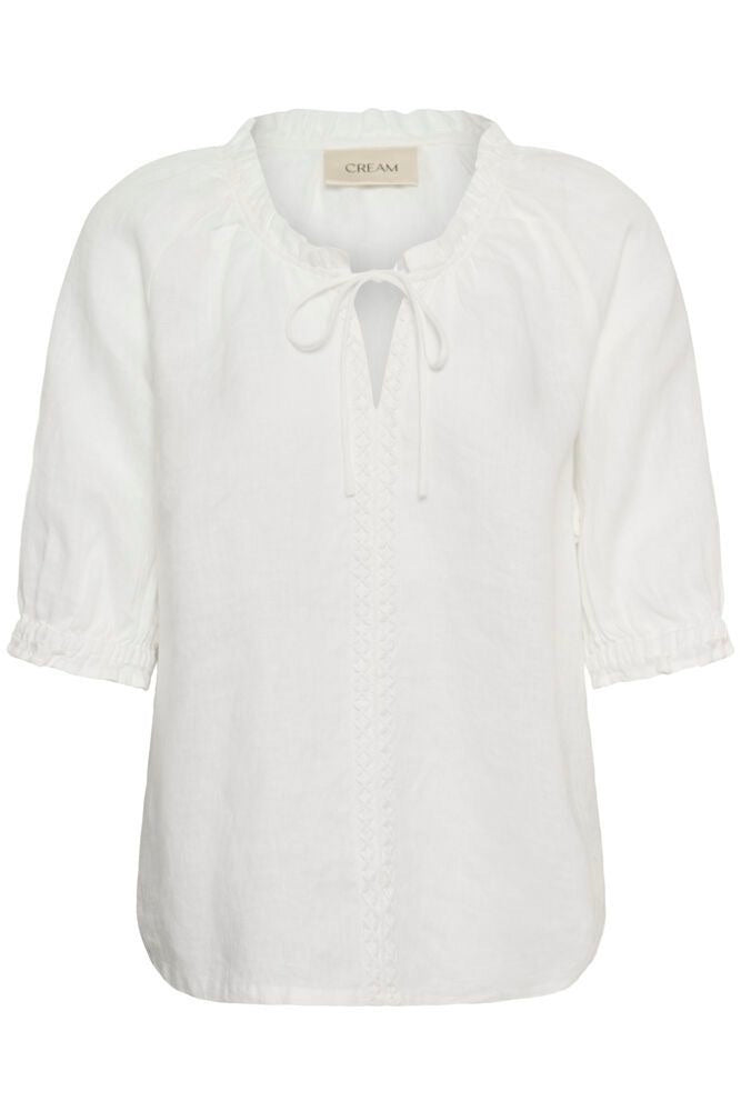 Cream: Bellis Linen Blouse (3 Colours)