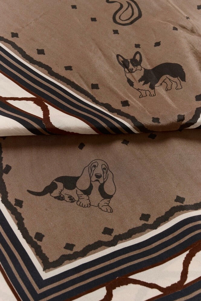 Cream: Ashli Dog Scarf