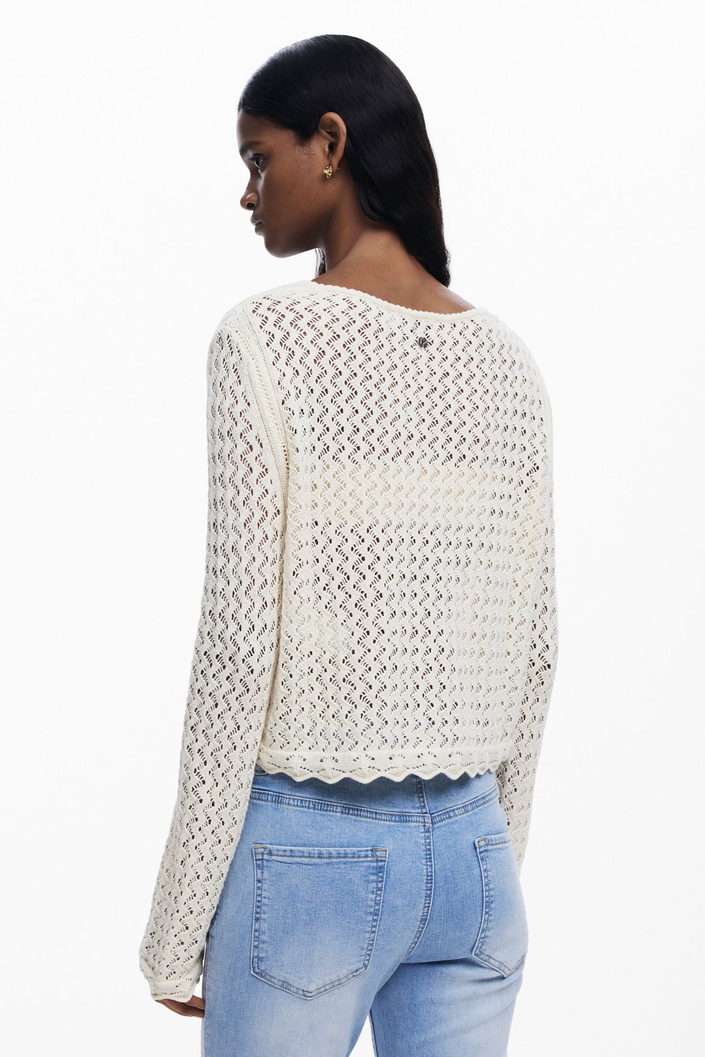 Desigual: Crochet Sweater