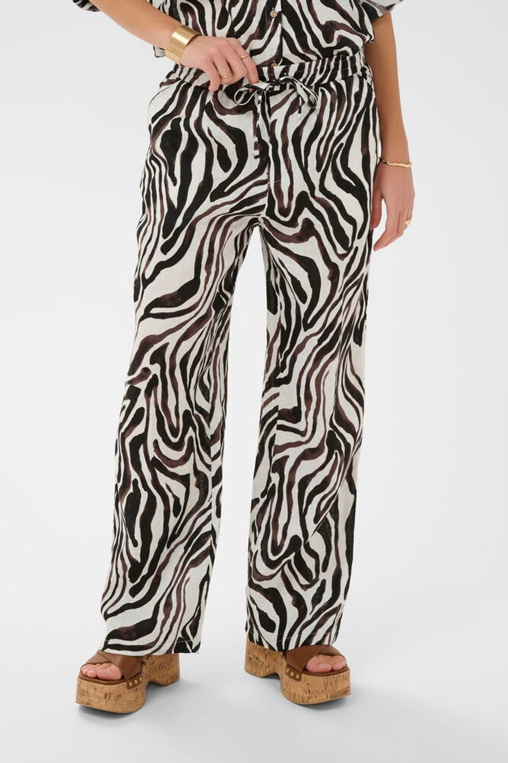 Cream: Bellis Pants Animal