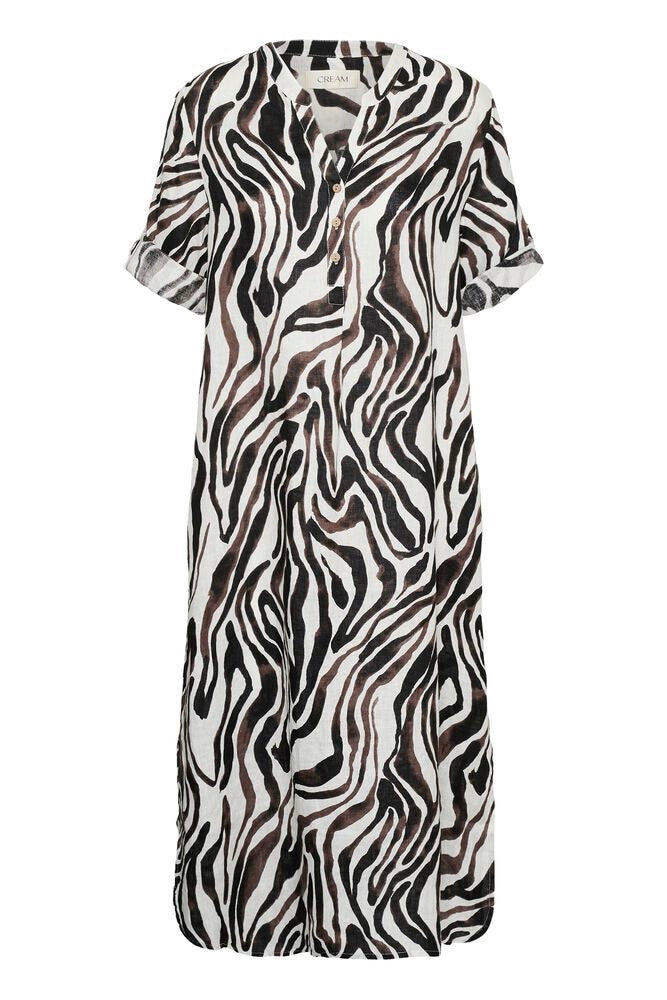 Cream: Bellis Dress Animal