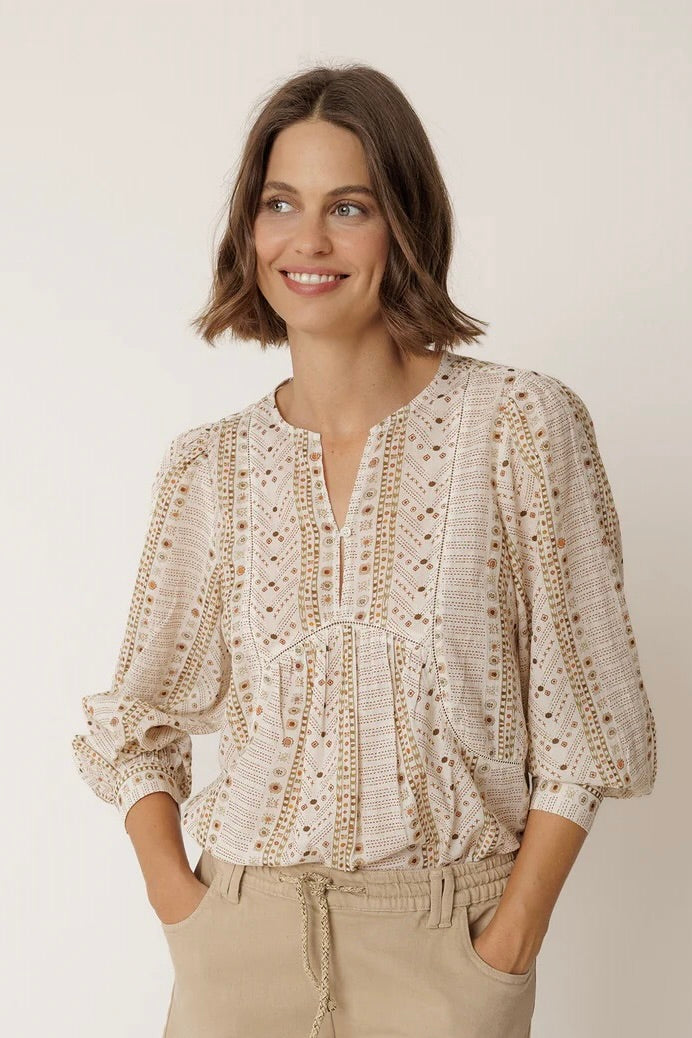 Indi & Cold: Printed Blouse