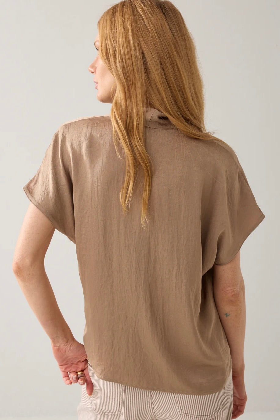 Summum: V-Neck Top Navy