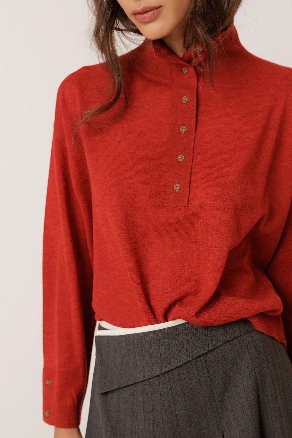 Indi & Cold: Button Sweater