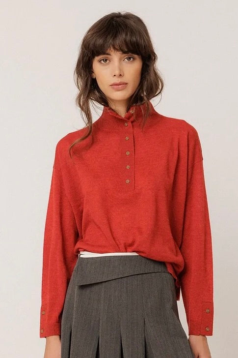 Indi & Cold: Button Sweater