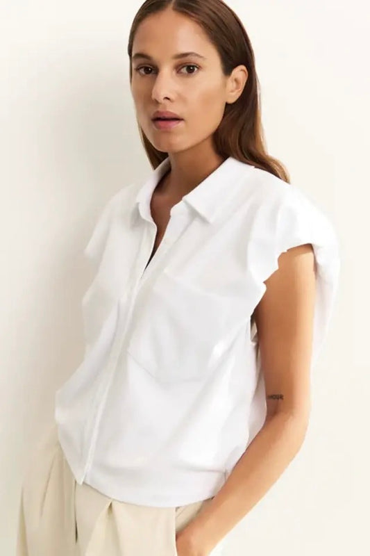 Yaya: Pleated Sleeve Shirt
