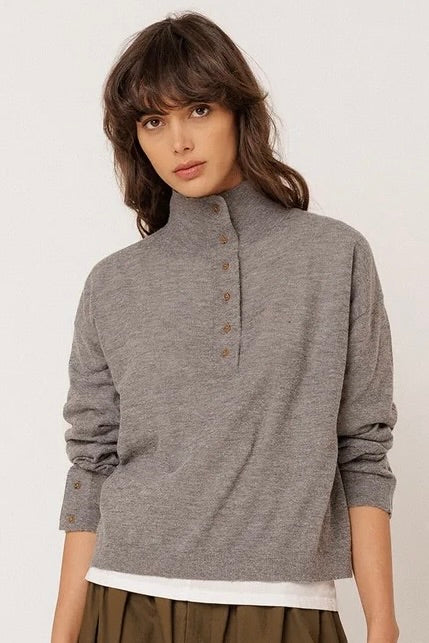 Indi & Cold: Button Sweater