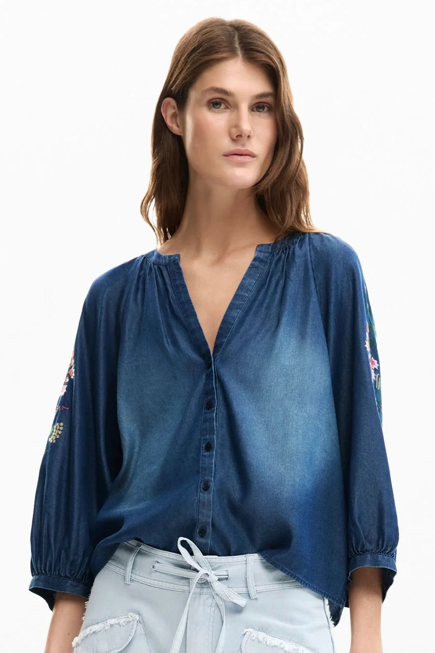 Desigual: Embroidered Blouse