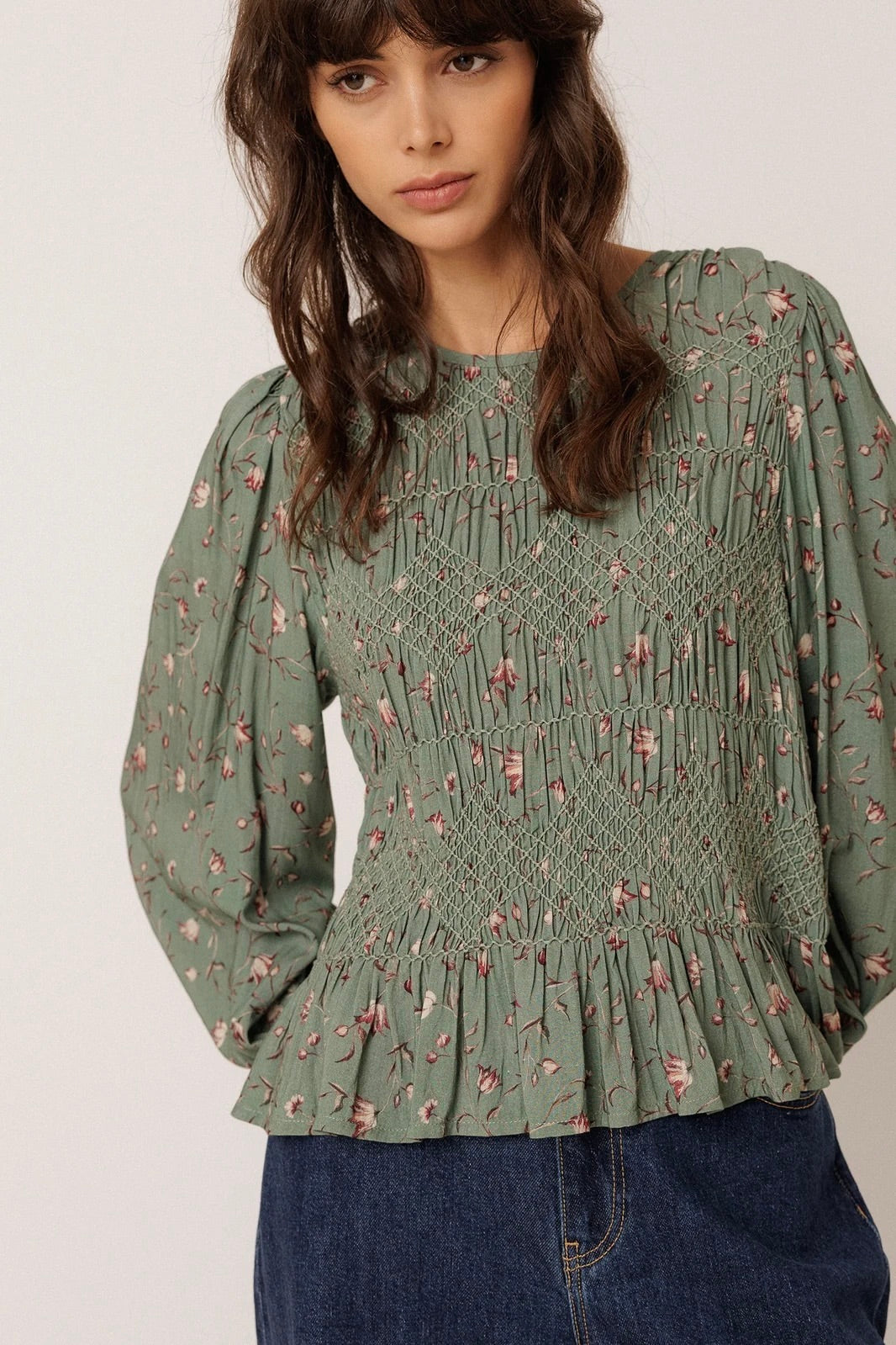 Indi & Cold: Smocked Blouse