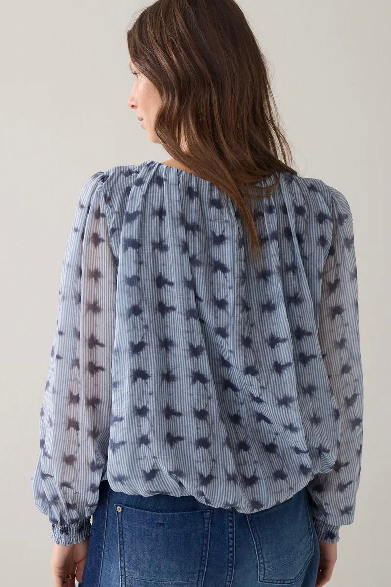 Summum: Tie Dye Striped Blouse