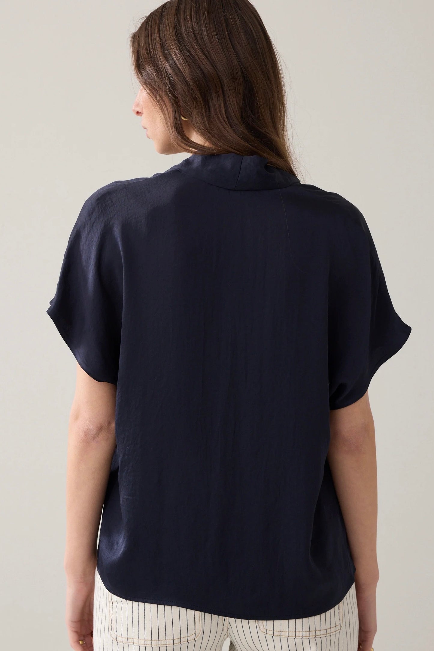 Summum: V-Neck Top Navy