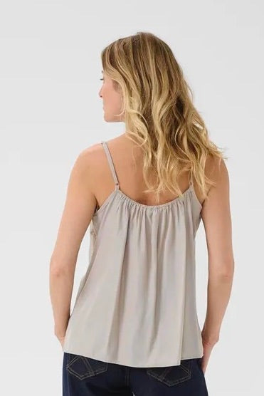 Cream: Lace Trimmed Camisole (8 Colours)
