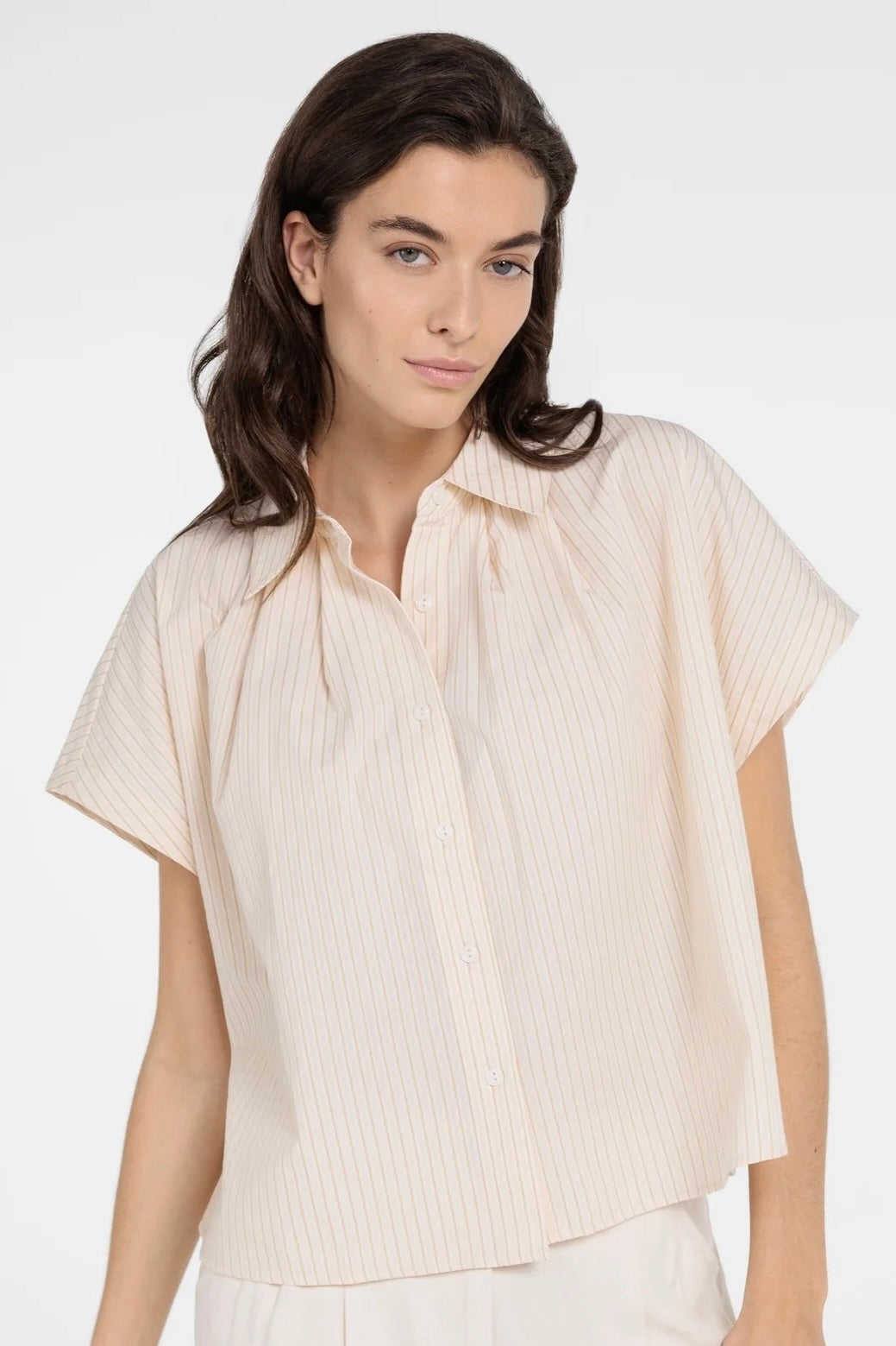 Yaya: Striped Button Shirt