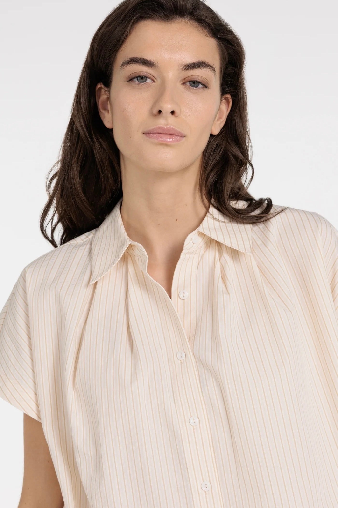 Yaya: Striped Button Shirt