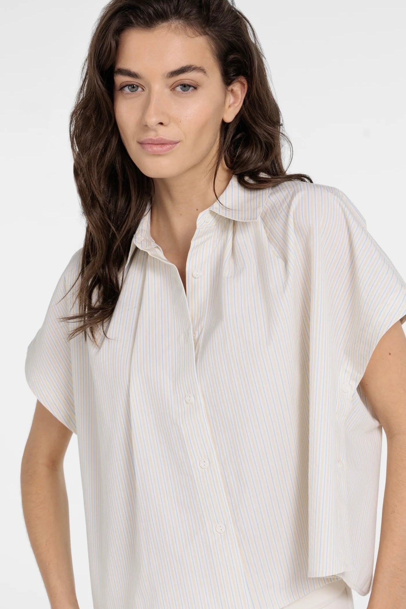 Yaya: Striped Button Shirt